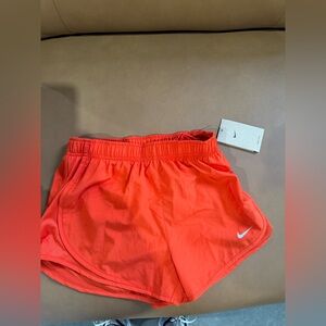 Nike Women's Bright Orange Athletic Shorts